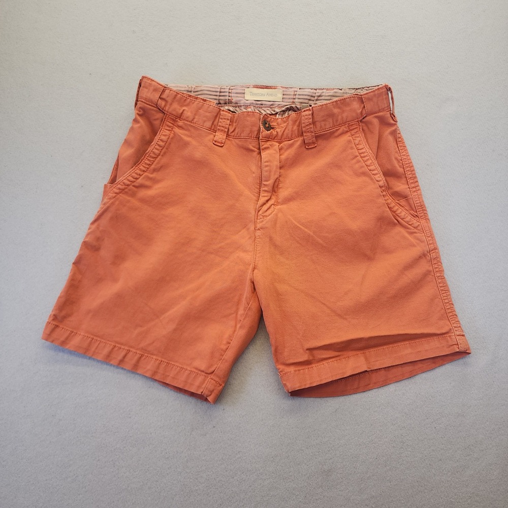 Territory Ahead Burnt Orange Chino Shorts Womens 32 Stretch Cotton Casual Summer